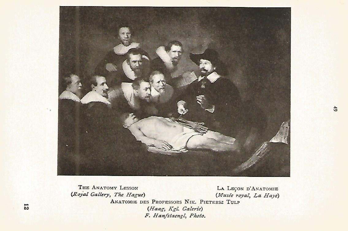 Lamina 367: REMBRAND. Leccion de anatomia