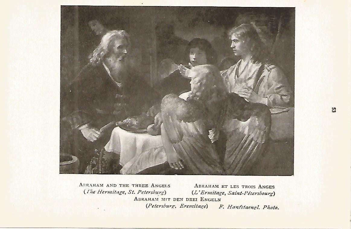 Lamina 369: REMBRAND. Abraham y los tres angeles