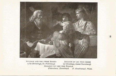Lamina 369: REMBRAND. Abraham y los tres angeles