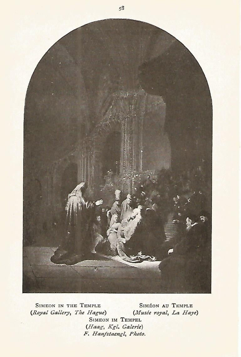 Lamina 371: REMBRAND. Simeon en el templo