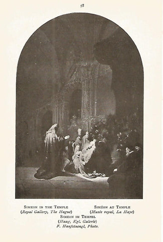 Lamina 371: REMBRAND. Simeon en el templo