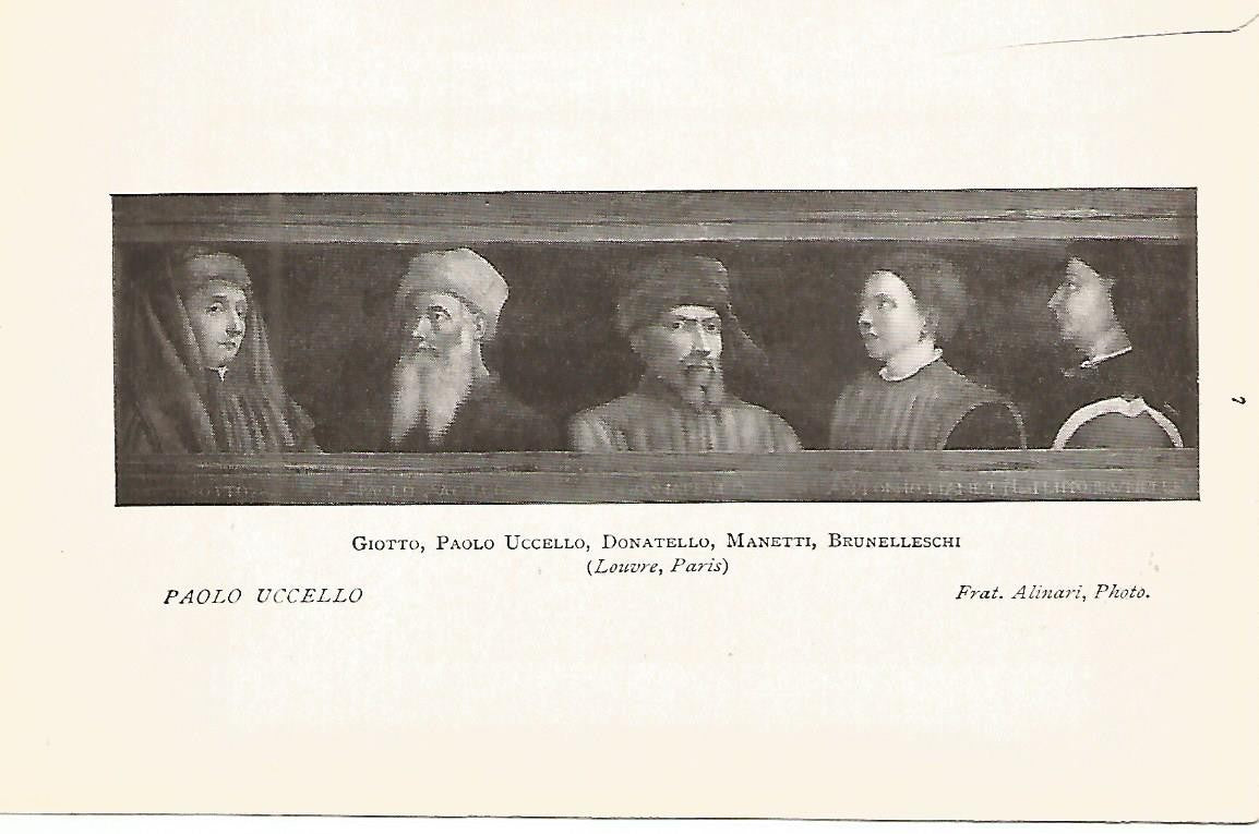 Lamina 377: UCCELLO. Giotto Uccello Donatello Manetti y Bruneleschi