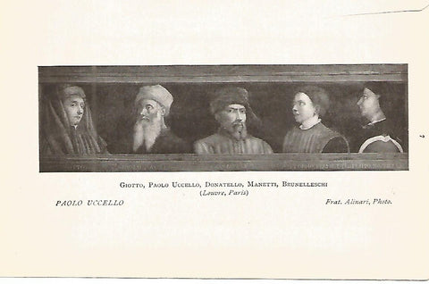 Lamina 377: UCCELLO. Giotto Uccello Donatello Manetti y Bruneleschi