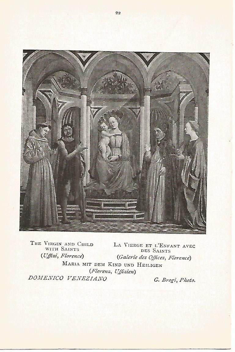 Lamina 384: VENEZIANO. La Virgen y el Niño con santos
