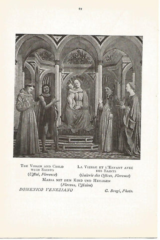 Lamina 384: VENEZIANO. La Virgen y el Niño con santos