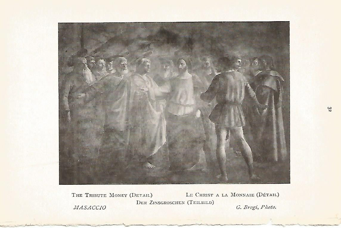 Lamina 389: MASACCIO.  El tributo (detalle)