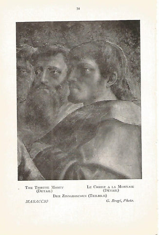 Lamina 390: MASACCIO. El tributo (detalle)