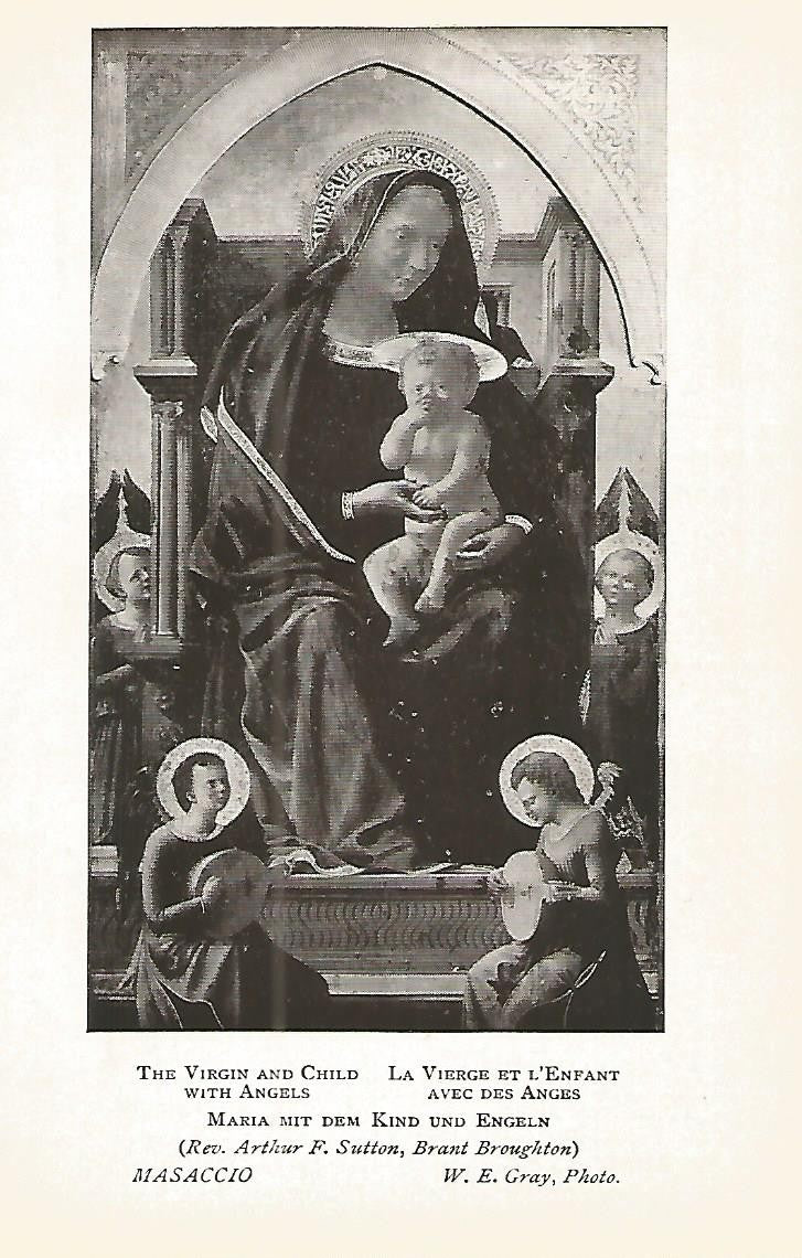 Lamina 396: MASACCIO. La Virgen y el Niño con angeles
