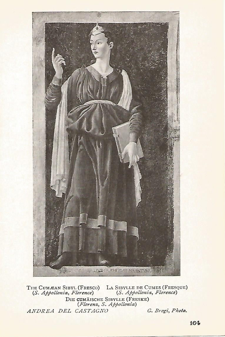 Lamina 398: ANDREA DEL CASTAGNO. La sibila de Cumes