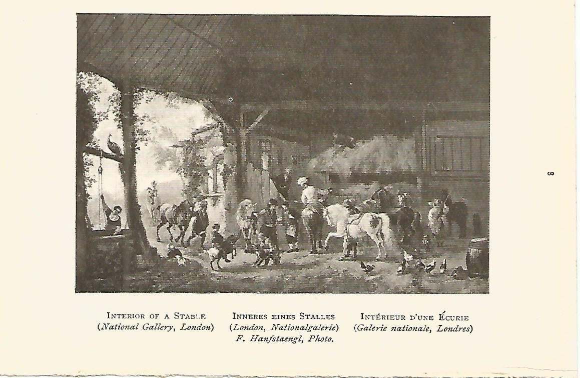 Lamina 408: WOUWERMAN. Interior de un establo