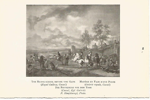 Lamina 411: WOUWERMAN. La puerta de la escuela de equitacion