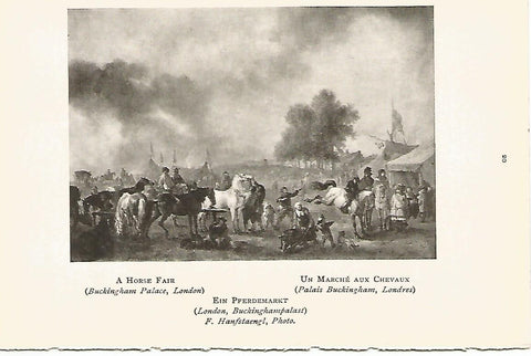 Lamina 414: WOUWERMAN. Mercado de caballos