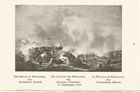 Lamina 416: WOUWERMAN. La Batalla de Nordlingen. 1634