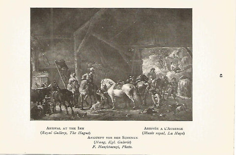 Lamina 426: WOUWERMAN. Llegada a la posada