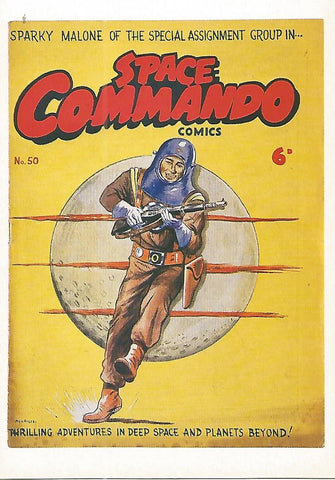 Postal 52706: SPARKY MALONE de Mick Angio. Coleccion SPACE ACES