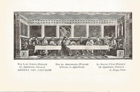 Lamina 403: ANDREA DEL CASTAGNO. La ultima cena