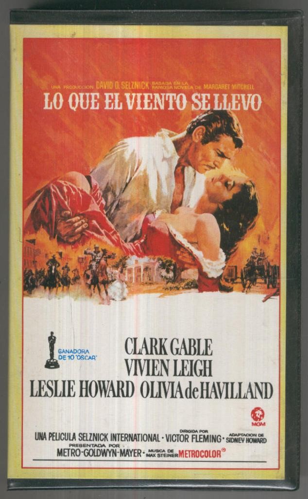 VHS Cine: LO QUE EL VIENTO SE LLEVO - Victor Fleming