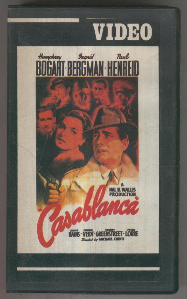 VHS Cine: CASABLANCA - Michael Curtiz, Humphrey Bogart