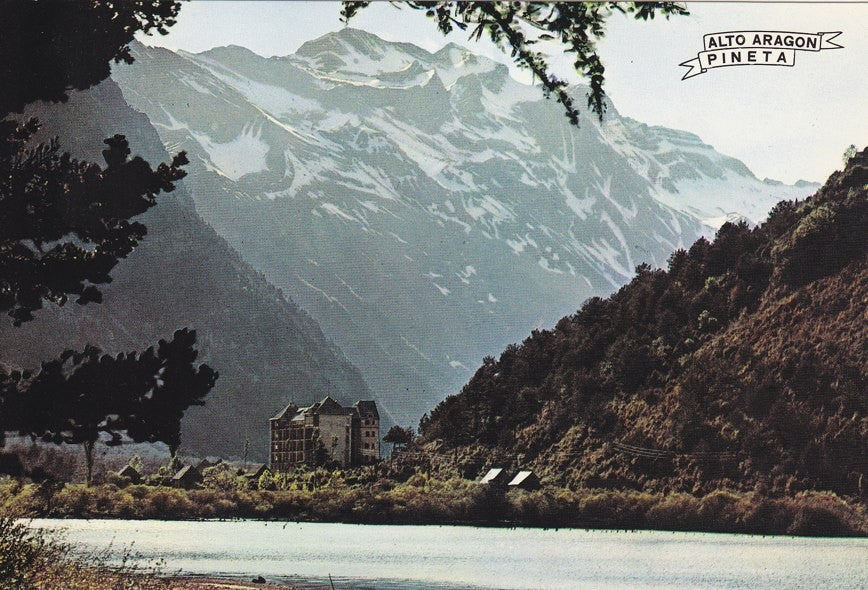 Postal 60296: Bielsa valle de Pineta y lago. Pirineo Aragones (Huesca)