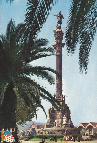 Postal 60326. Monumento a Cristobal Colon. Barcelona