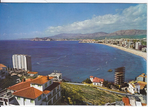Postal 60354. Vista general y cable SKI. Benidorm