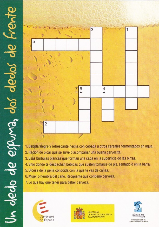 Postal 60407. cerveceros de España. Publicitaria ministerio alimentacion