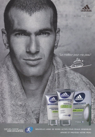 Postal 60409. Publicitaria adidas con Zidane de protagonista
