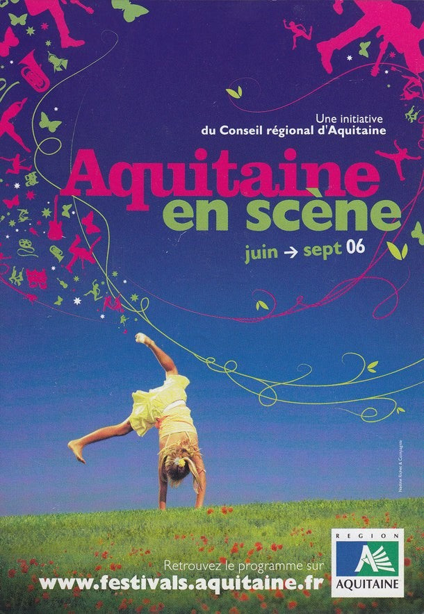 Postal 60431. Festival. Publicitaria region Aquitaine
