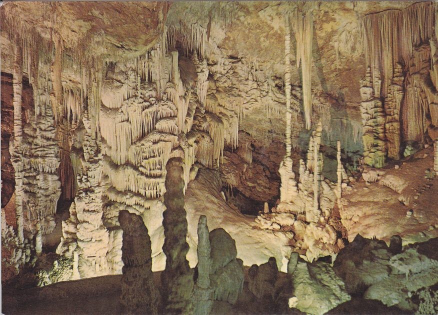 Postal 60528. Cuevas de Campanet sala romantica (Mallorca)