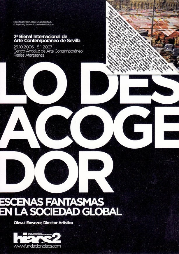 Postal 60591. Publicitaria 2a; bienal Internacional arte contemporaneo  Sevilla
