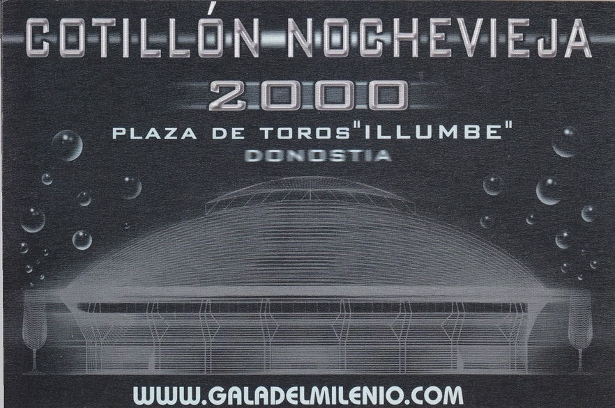 Postal 60604. Cotillon Nochevieja. Publicitaria Donostia