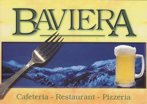 Postal 60627.  Publicitaria  Restaurante Baviera (Andorra)