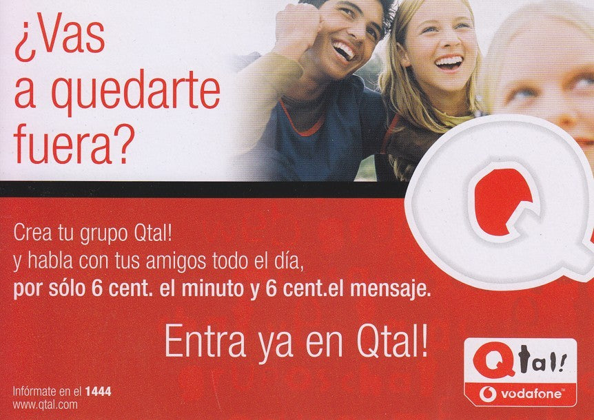 Postal 60650.  Publicitaria: Vodafone