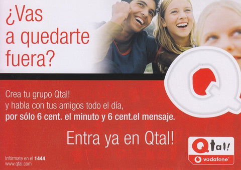 Postal 60650.  Publicitaria: Vodafone