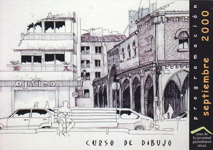 Postal 60661.  Publicitaria: Curso de dibujo. Programacion (Casa juventud Gaztediaren)
