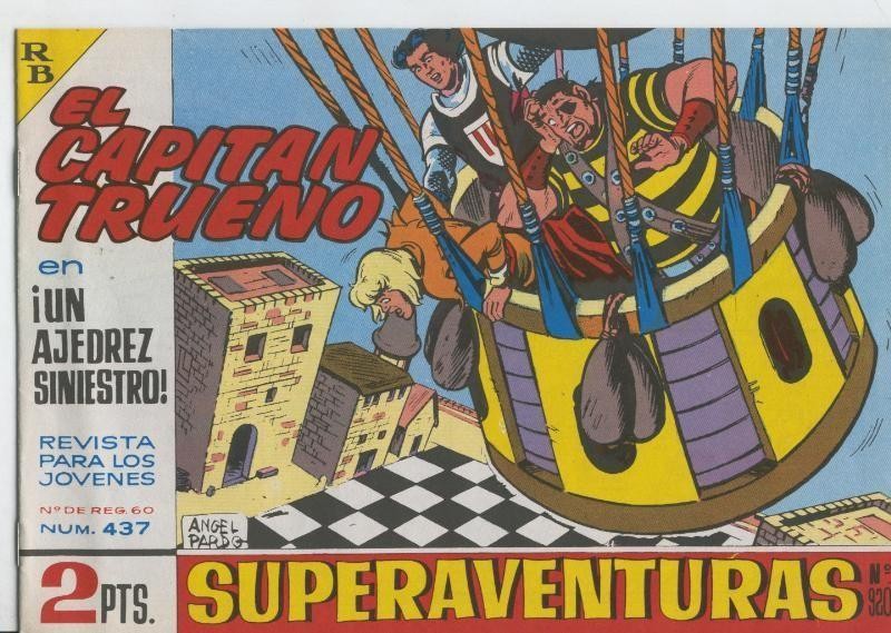 El Capitan trueno facsimil numero 437: Un ajedrez siniestro