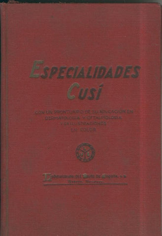 Especialidades Cusi (parte del texto subrayado a lapiz por dueño original)