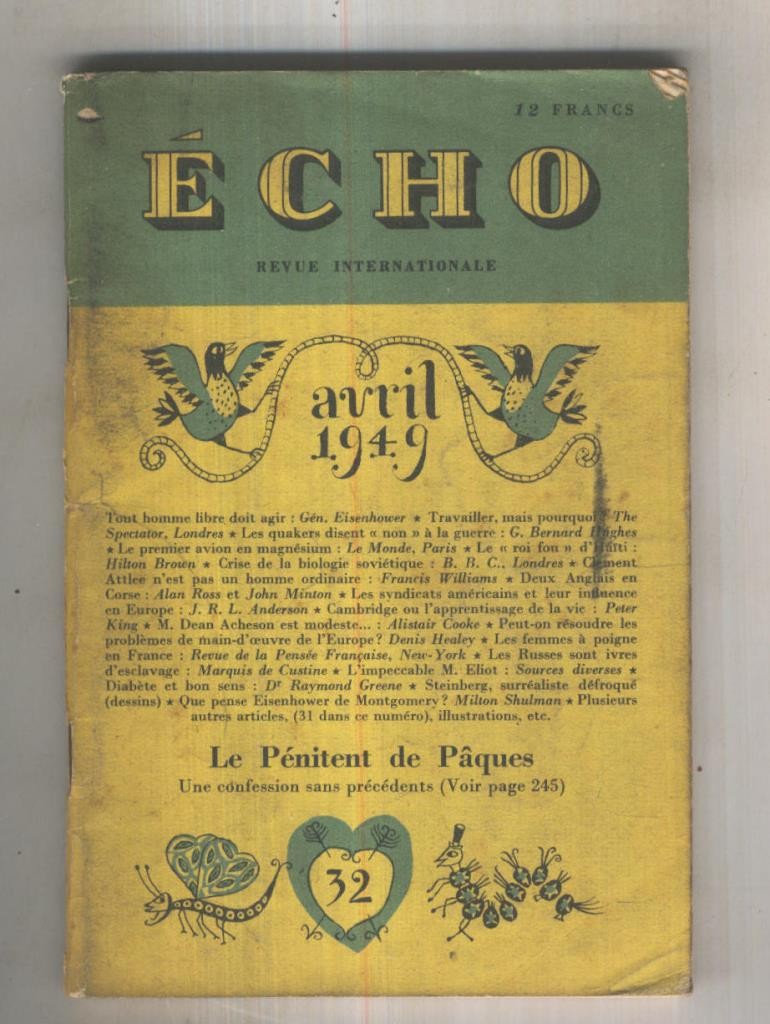 Echo revue internationale numero 32