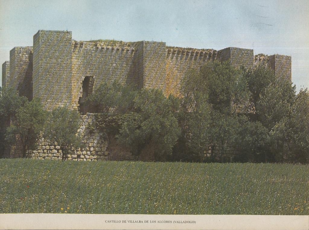 Lamina Castillos de España Edicion 1967 No.004: CASTILLO DE VILLALBA DE LOS ALCORES (Valladolid)