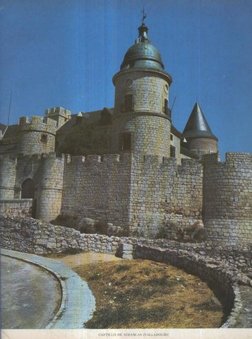 Lamina Castillos de España Edicion 1967 No.018: CASTILLO DE SIMANCAS (VALLADOLID)