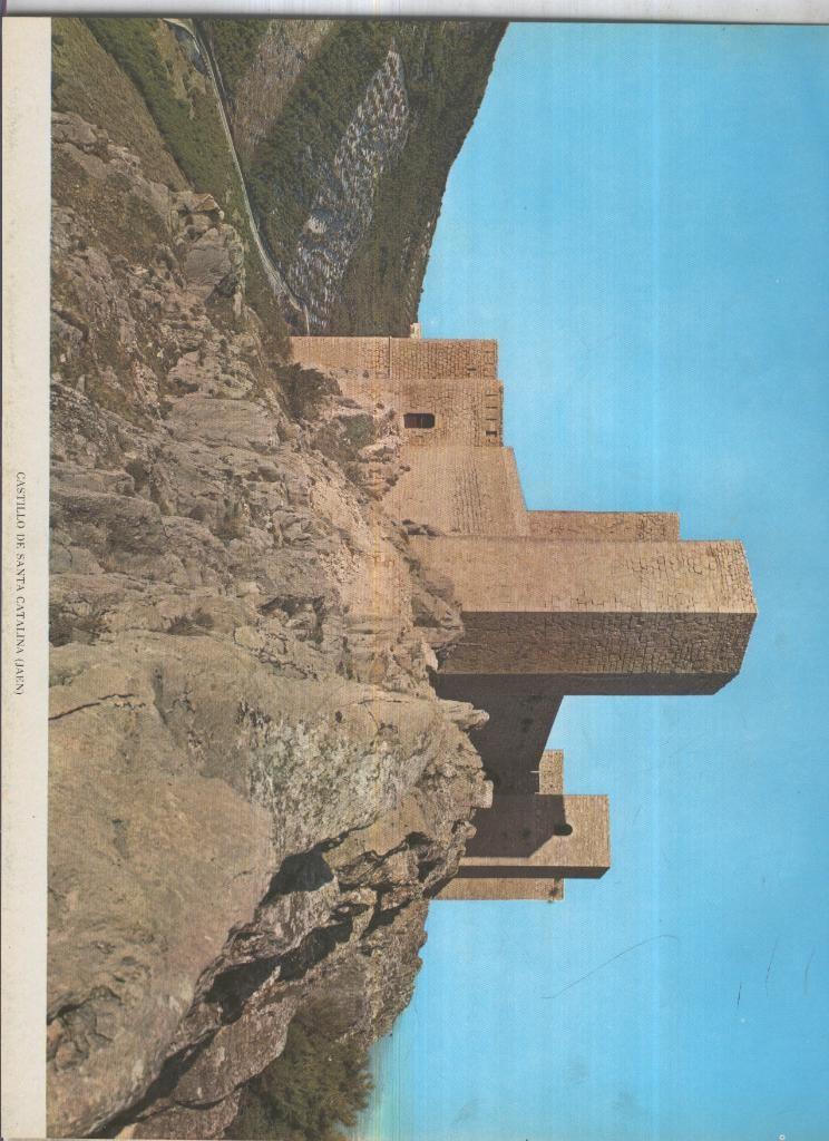 Lamina Castillos de España Edicion 1967 No.025: CASTILLO DE SANTA CATALINA (JAEN)