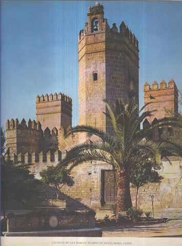 Lamina Castillos de España Edicion 1967 No.029: CASTILLO DE SAN MARCOS (PUERTO DE SANTA MARIA,CADIZ)