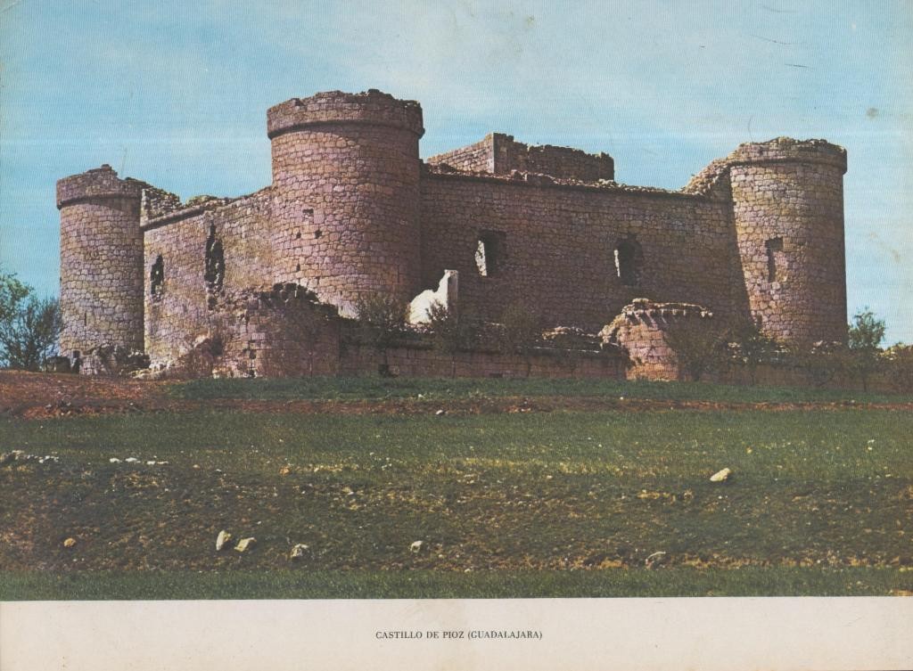 Lamina Castillos de España Edicion 1967 No.038: CASTILLO DE PIOZ (GUADALAJARA)
