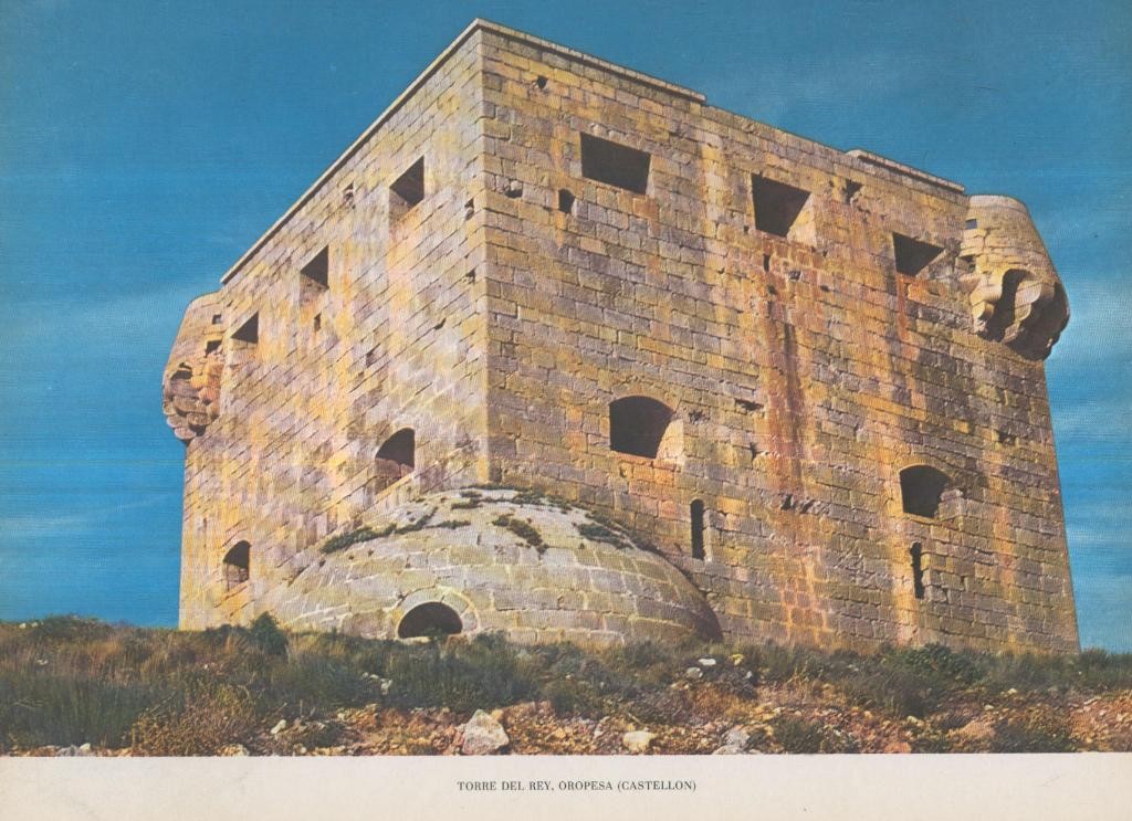 Lamina Castillos de España Edicion 1967 No.044: TORRE DEL REY (OROPESA, CASTELLON)
