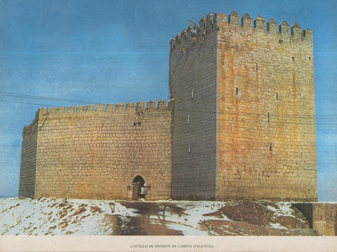 Lamina Castillos de España Edicion 1967 No.049: CASTILLO DE MONZON (PALENCIA)