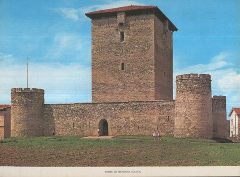 Lamina Castillos de España Edicion 1967 No.061: TORRE DE MENDOZA (ALAVA)