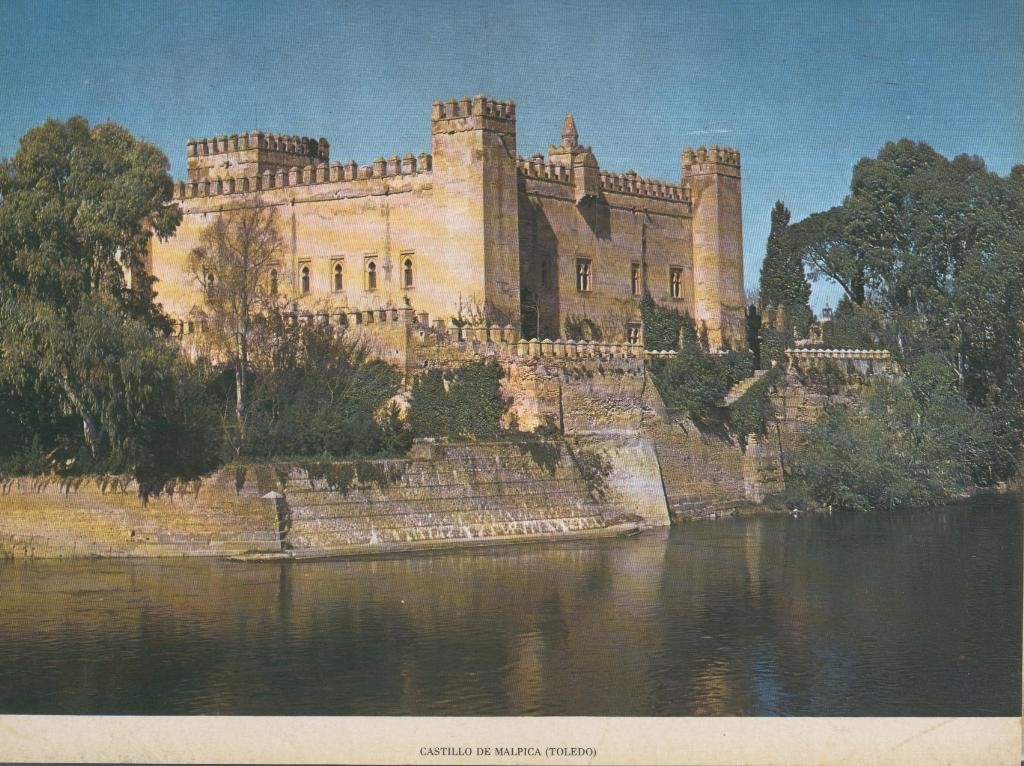 Lamina Castillos de España Edicion 1967 No.065: CASTILLO DE MALPICA (TOLEDO)