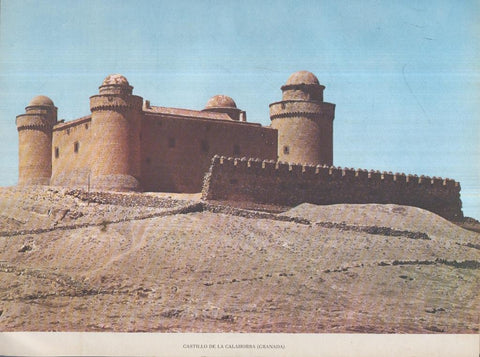 Lamina Castillos de España Edicion 1967 No.073: CASTILLO DE LA CALAHORRA (GRANADA)