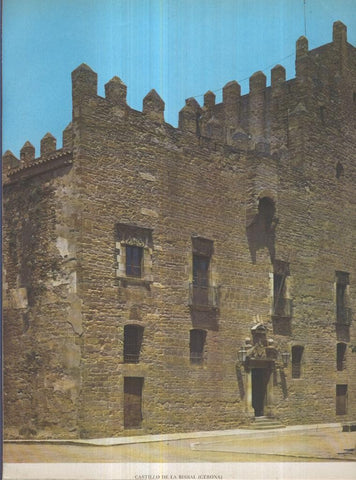 Lamina Castillos de España Edicion 1967 No.075: CASTILLO DE LA BISBAL (GIRONA)