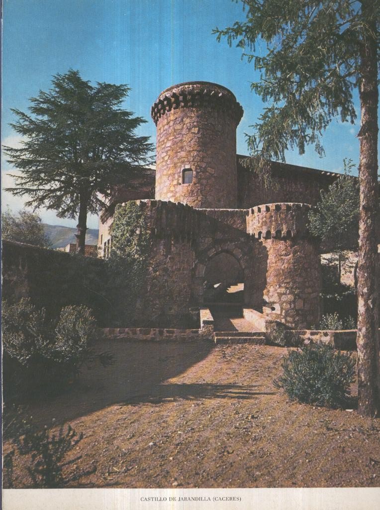 Lamina Castillos de España Edicion 1967 No.078: CASTILLO DE JARANDILLA (CACERES)